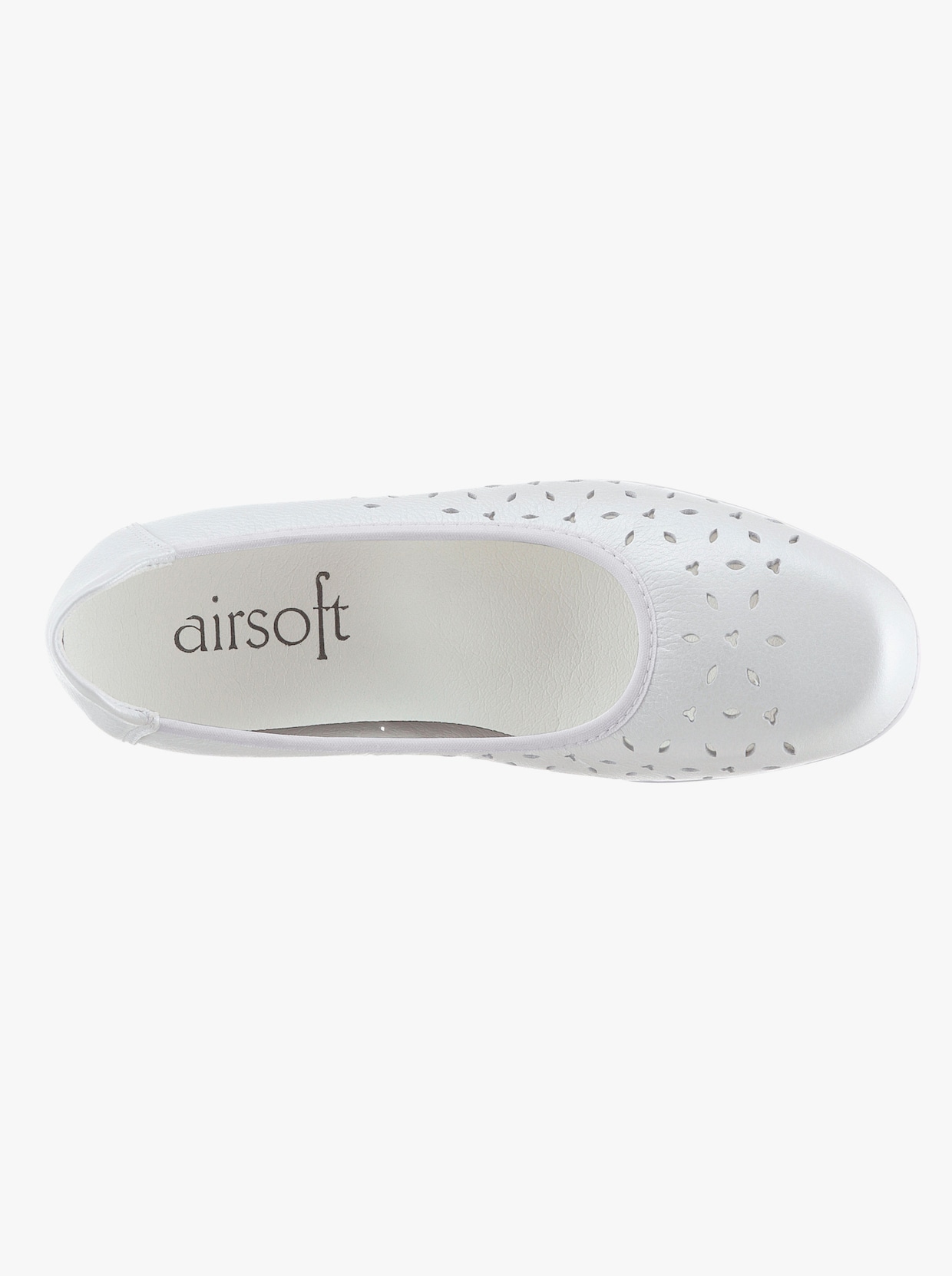 airsoft comfort+ Ballerina - weiß