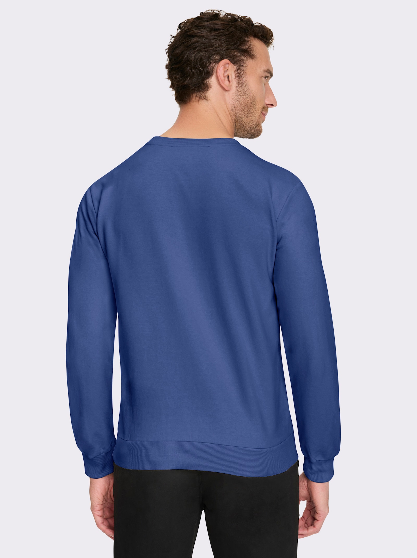 Catamaran Sweatshirt mit Bündchenabschlüssen - jeansblau
