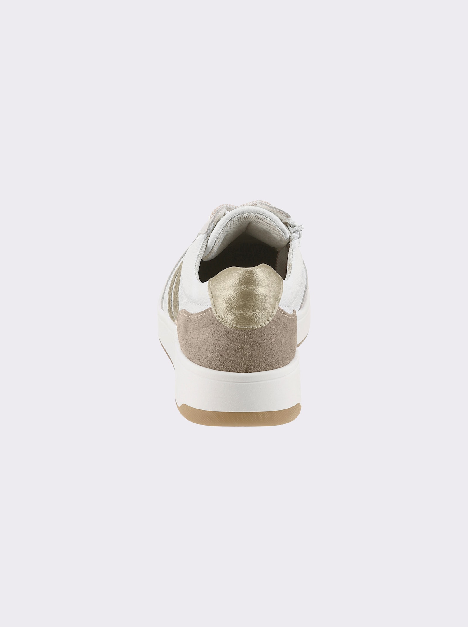 heine Sneaker mit Wechselfußbett - weiß-beige