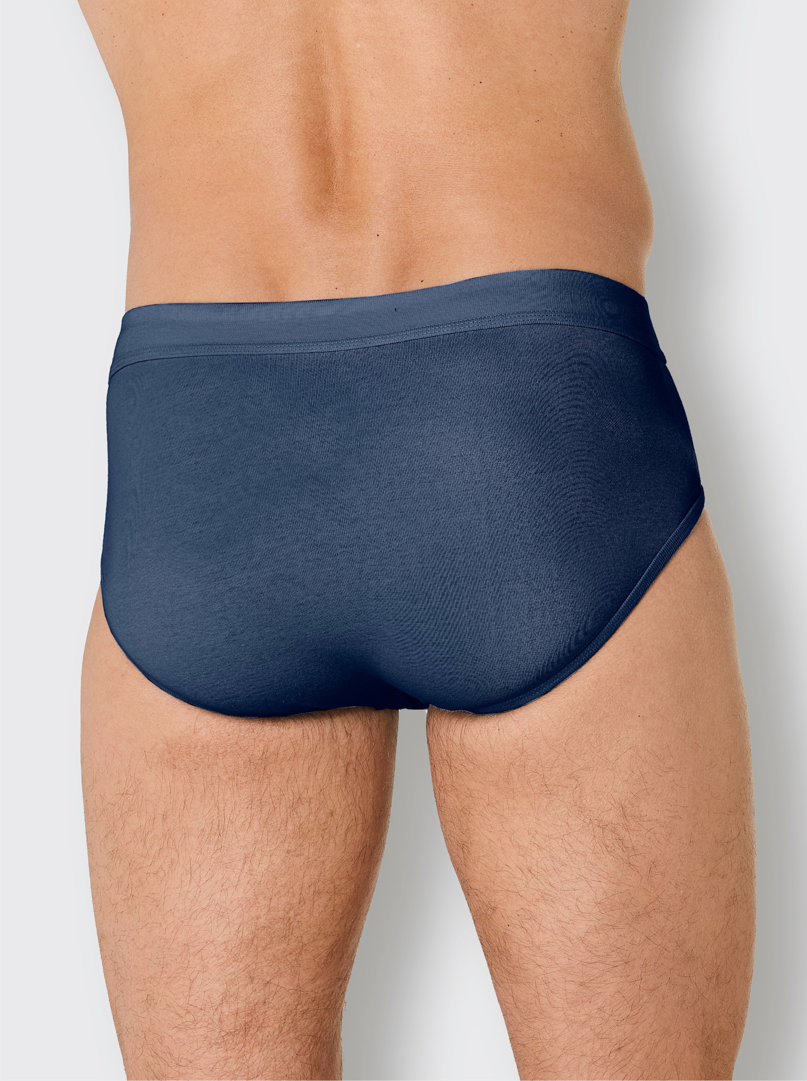 wäschepur men Slips - dunkelblau + dunkelblau-bedruckt