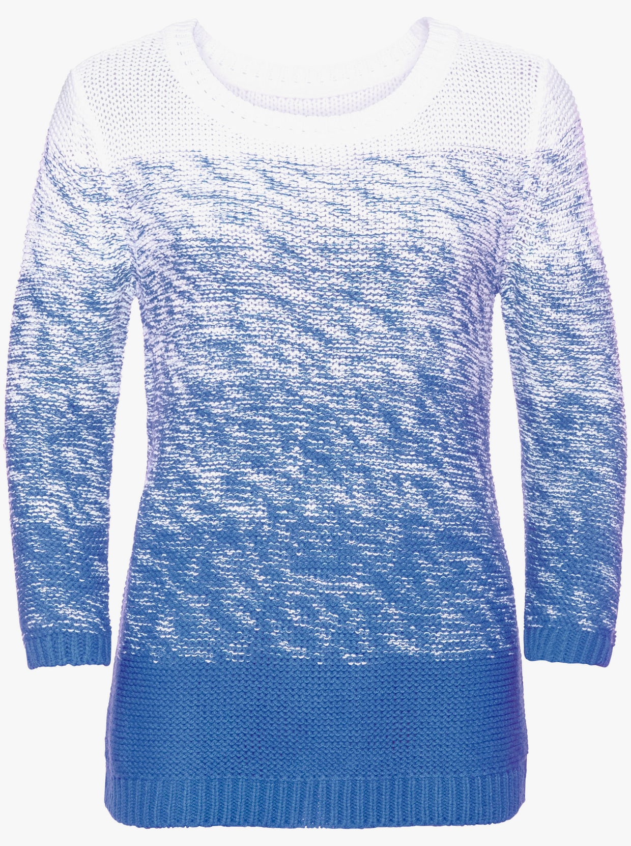 Pullover met 3/4-mouwen - blauw
