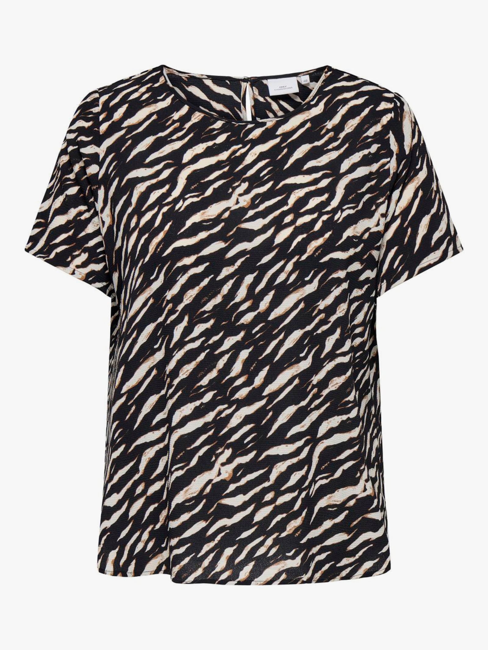 ONLY CARMAKOMA Shirtbluse - brush aop:noos dirifting zebra