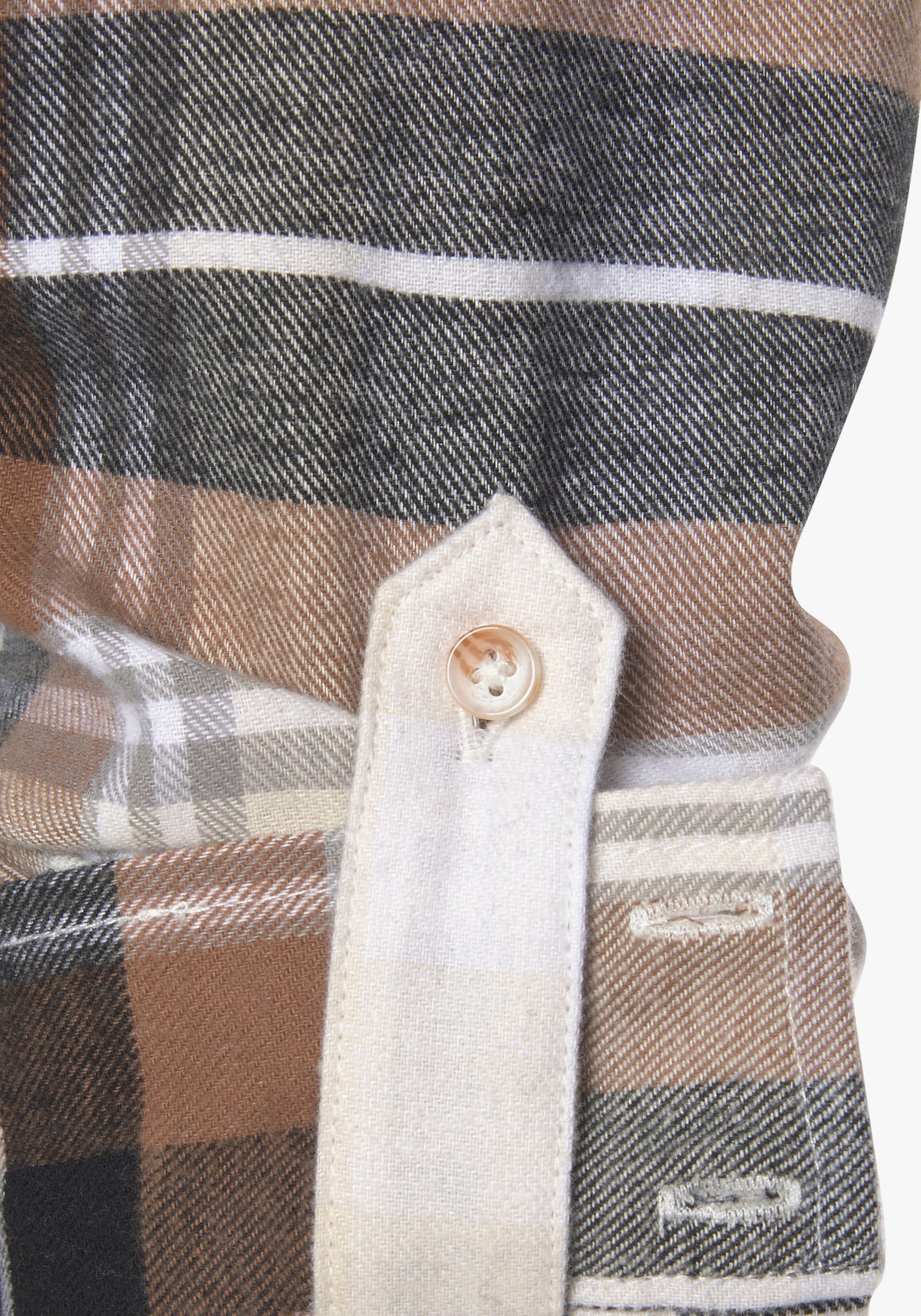 Buffalo Overhemdblouse - bruin/crème geruit