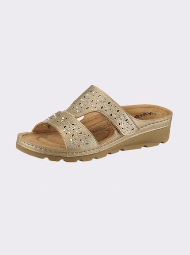 Gemini Pantolette - goldfarben