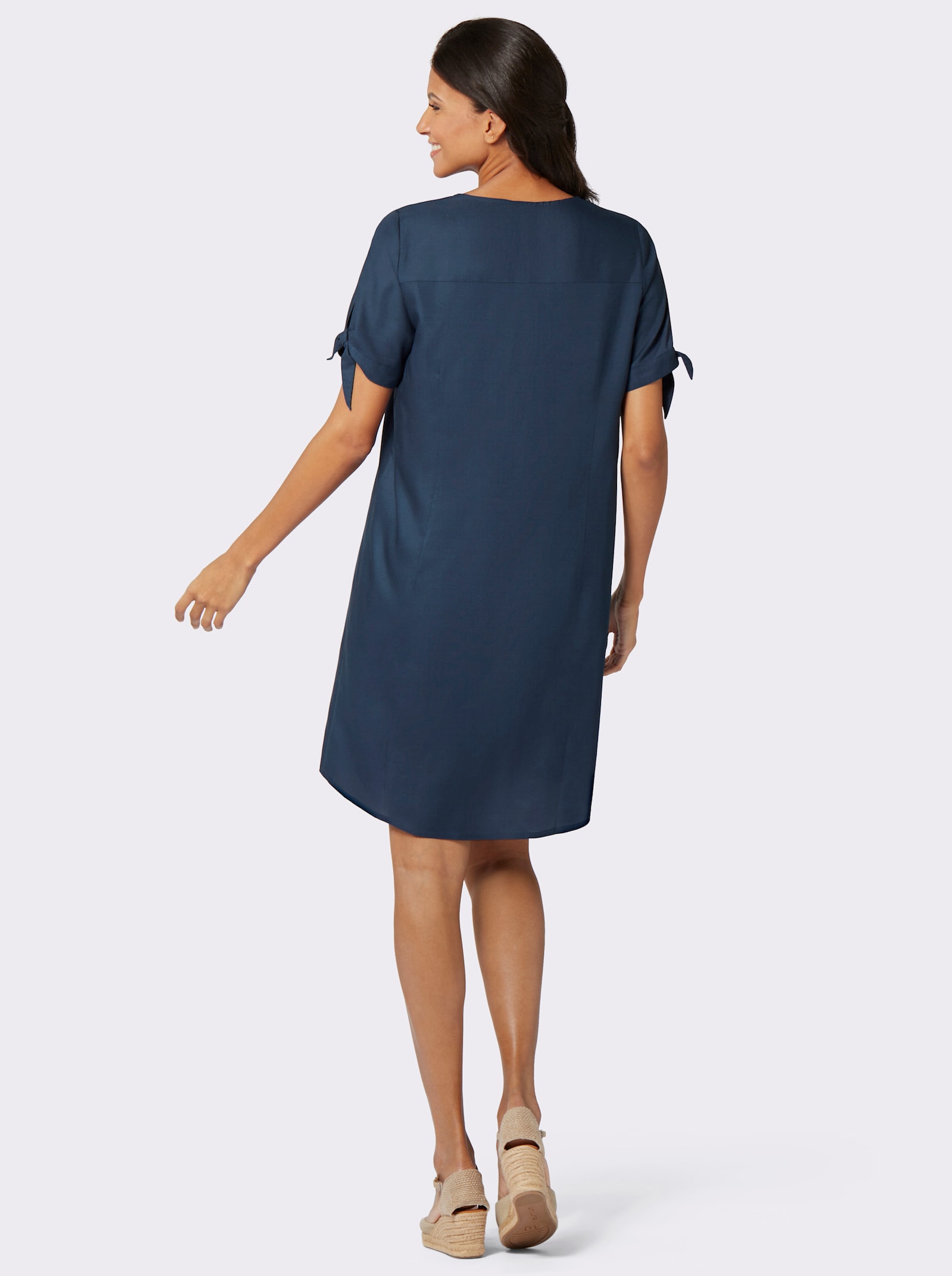 Tuniekjurk in comfortmodel - donkerblauw