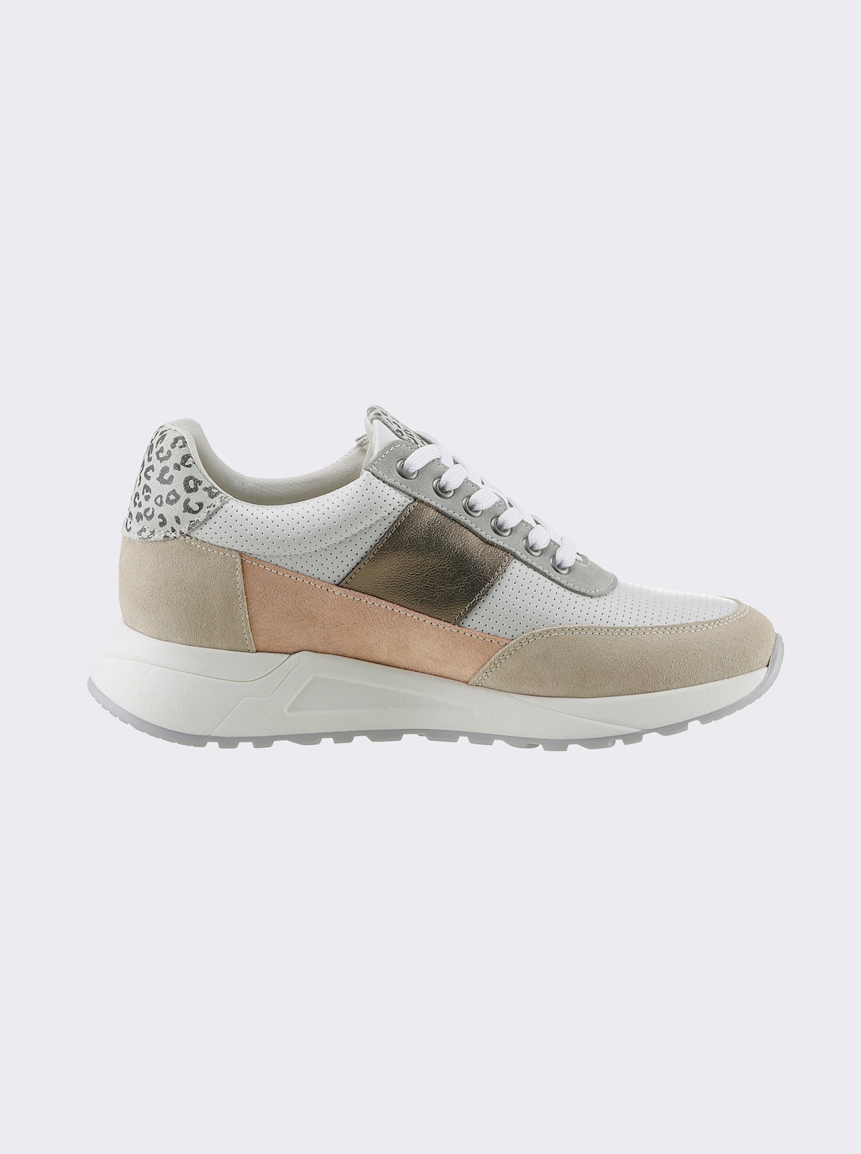 heine Sneaker - wit/taupe