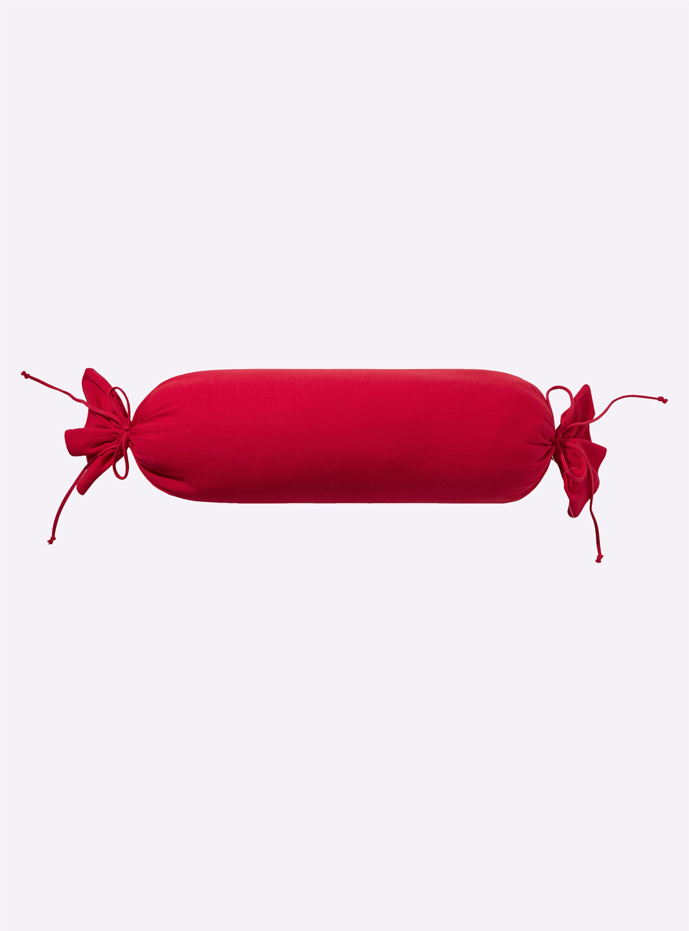 Nackenrolle mit günstig Kaufen-Kissenbezüge in rot von wäschepur. Kissenbezüge in rot von wäschepur <![CDATA[Kissenbezüge mit Knopfverschluss. Nackenrollenbezüge mit Bindebändern.]]>. 