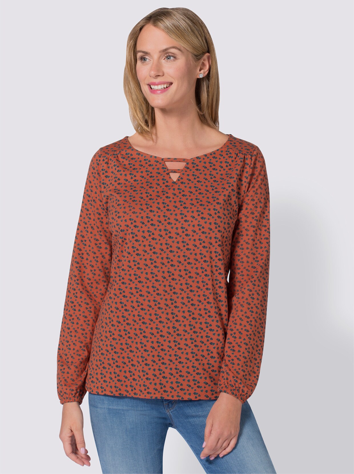 T-shirt imprimé - rouille-marine imprimé