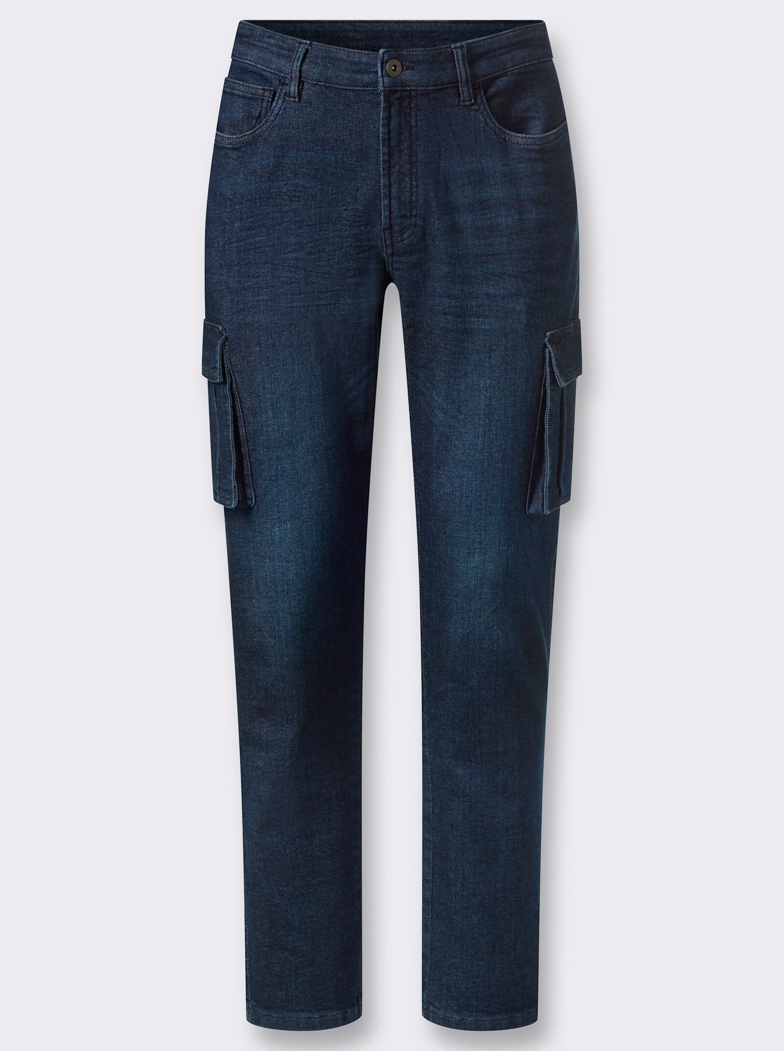 Jeans mit Stretch - dark blue denim