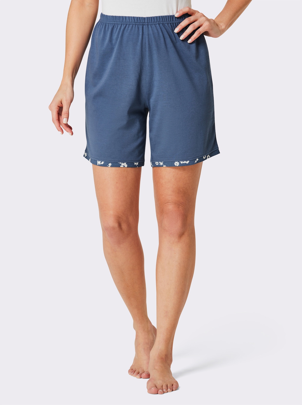 wäschepur Broek kort - jeansblauw