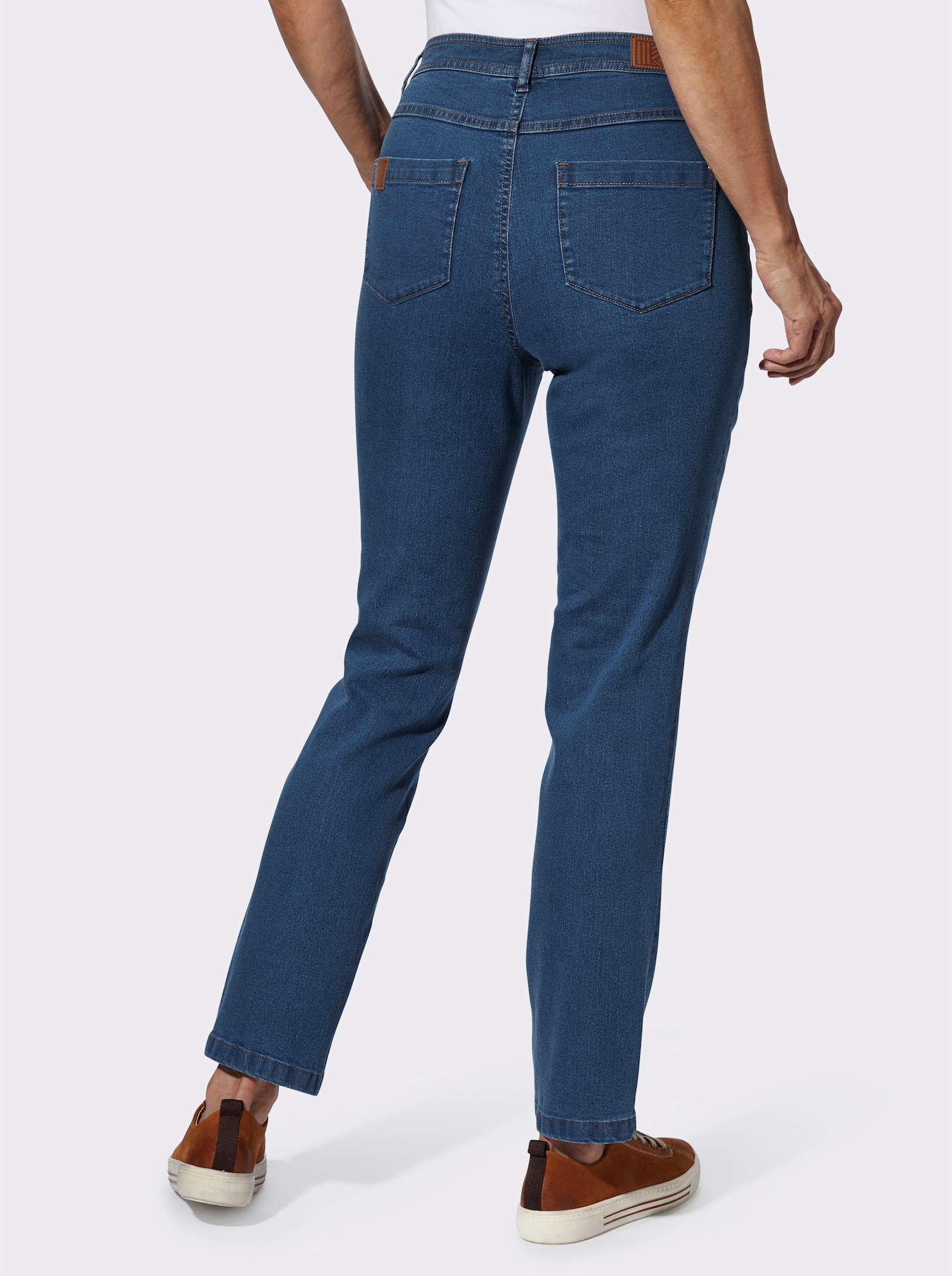 Jeans i 5-ficksmodell - blue-stone-washed