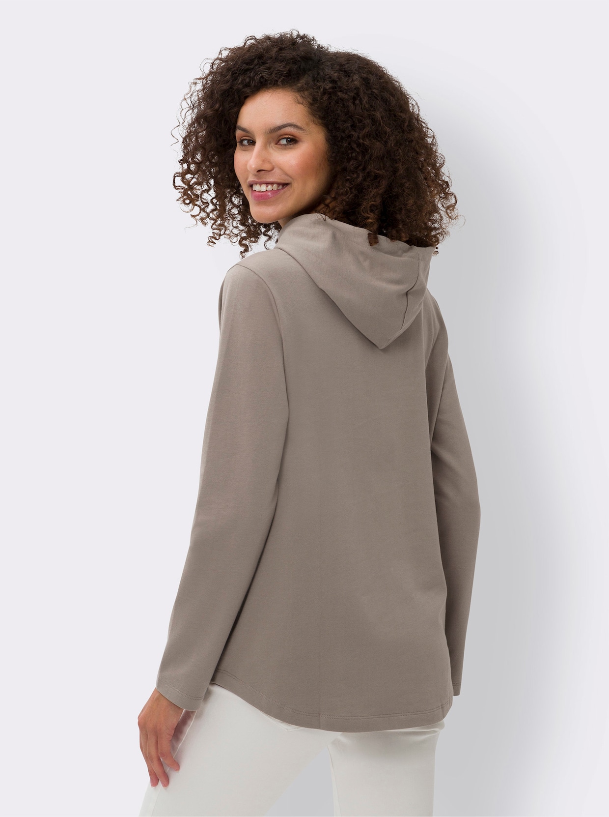 heine Shirt met capuchon - taupe