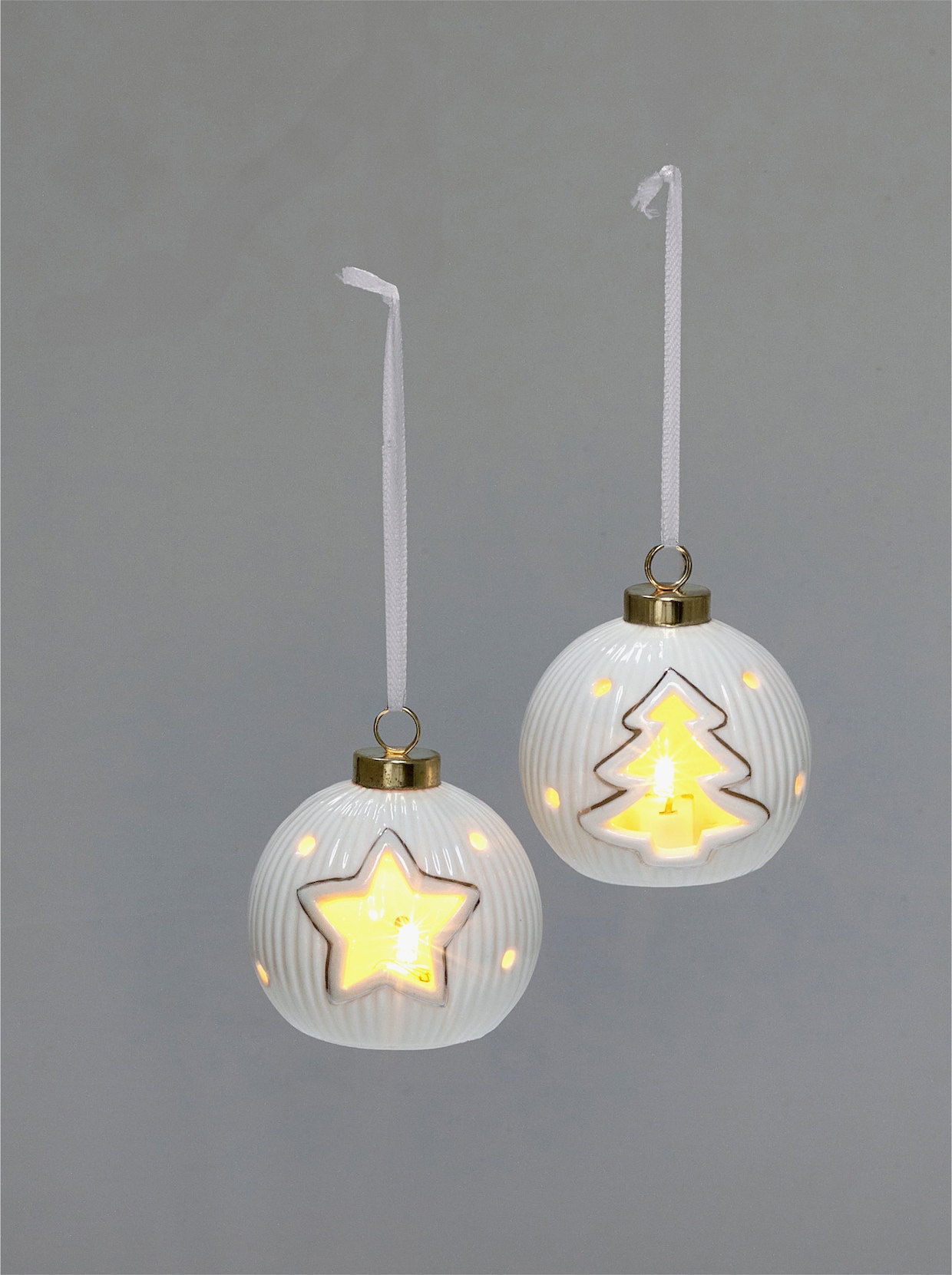 Weihnachtsdeko - weiß