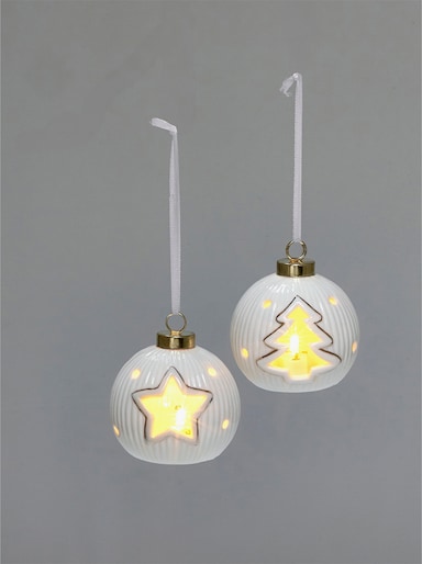 Weihnachtsdeko - weiß