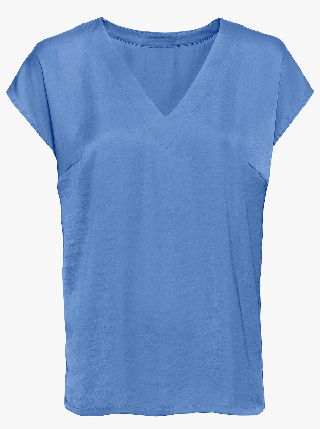 Bluse - mittelblau