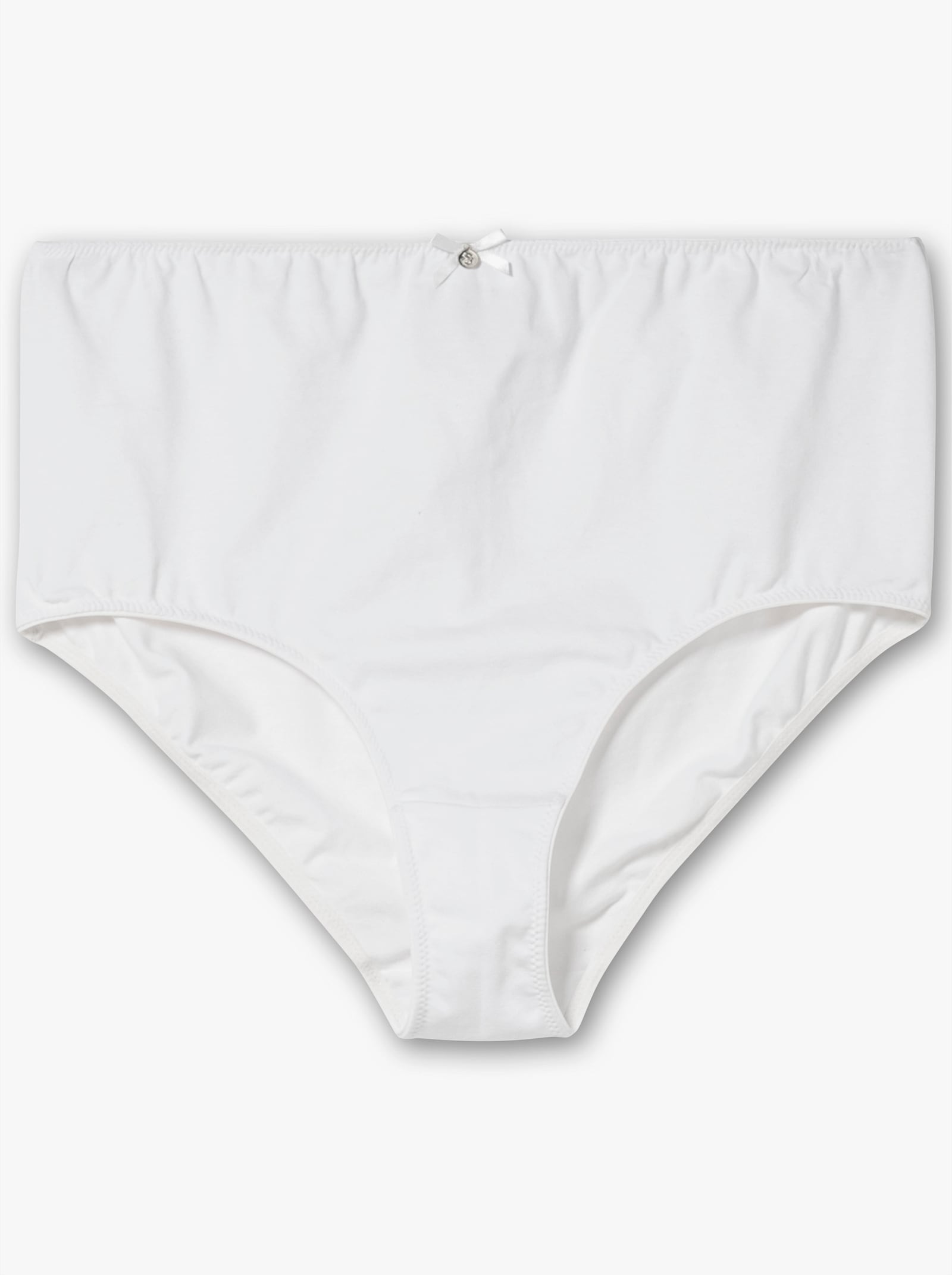 sheego Slip im 3er Pack, mit Zierschleife vorne - ecru+mint+hellblau