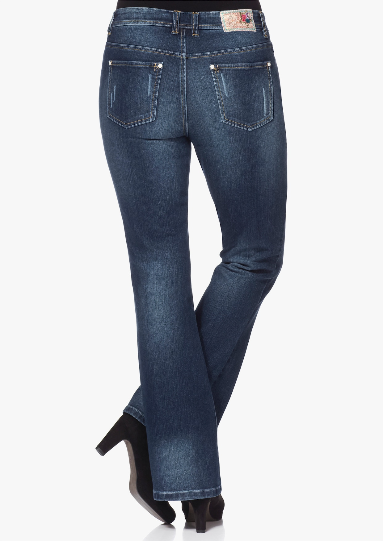 sheego by Joe Browns Bootcut jeans - dark blue denim