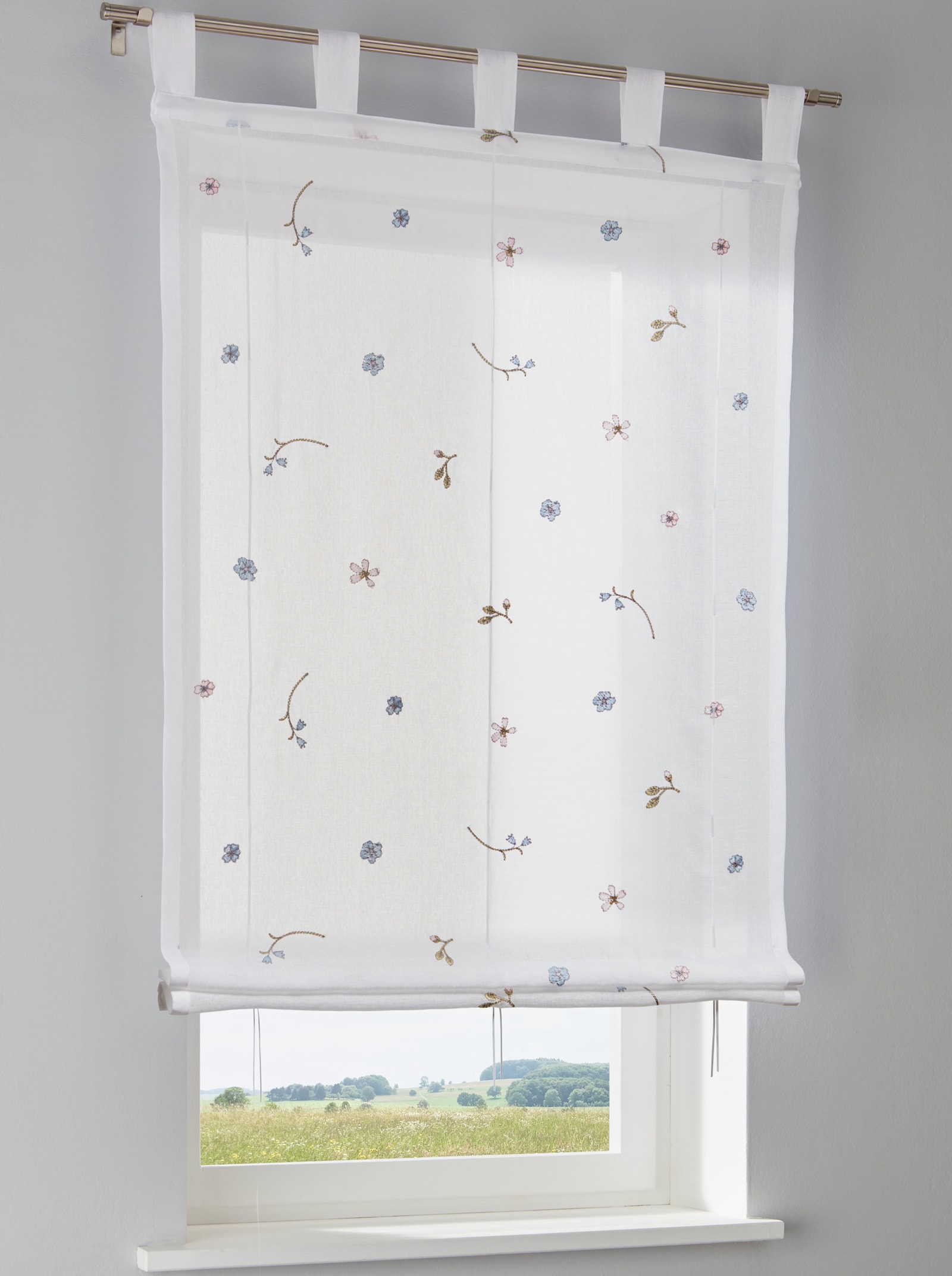 heine home Bändchenrollo - weiß-bunt