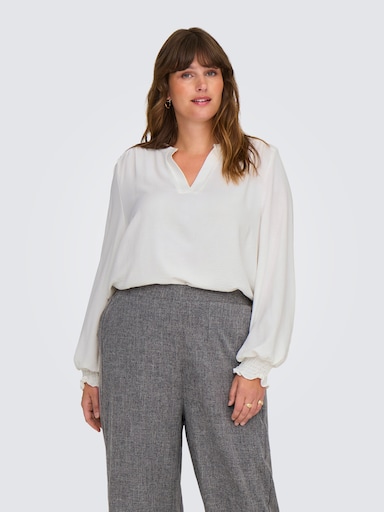 ONLY CARMAKOMA Shirtbluse - cloud dancer