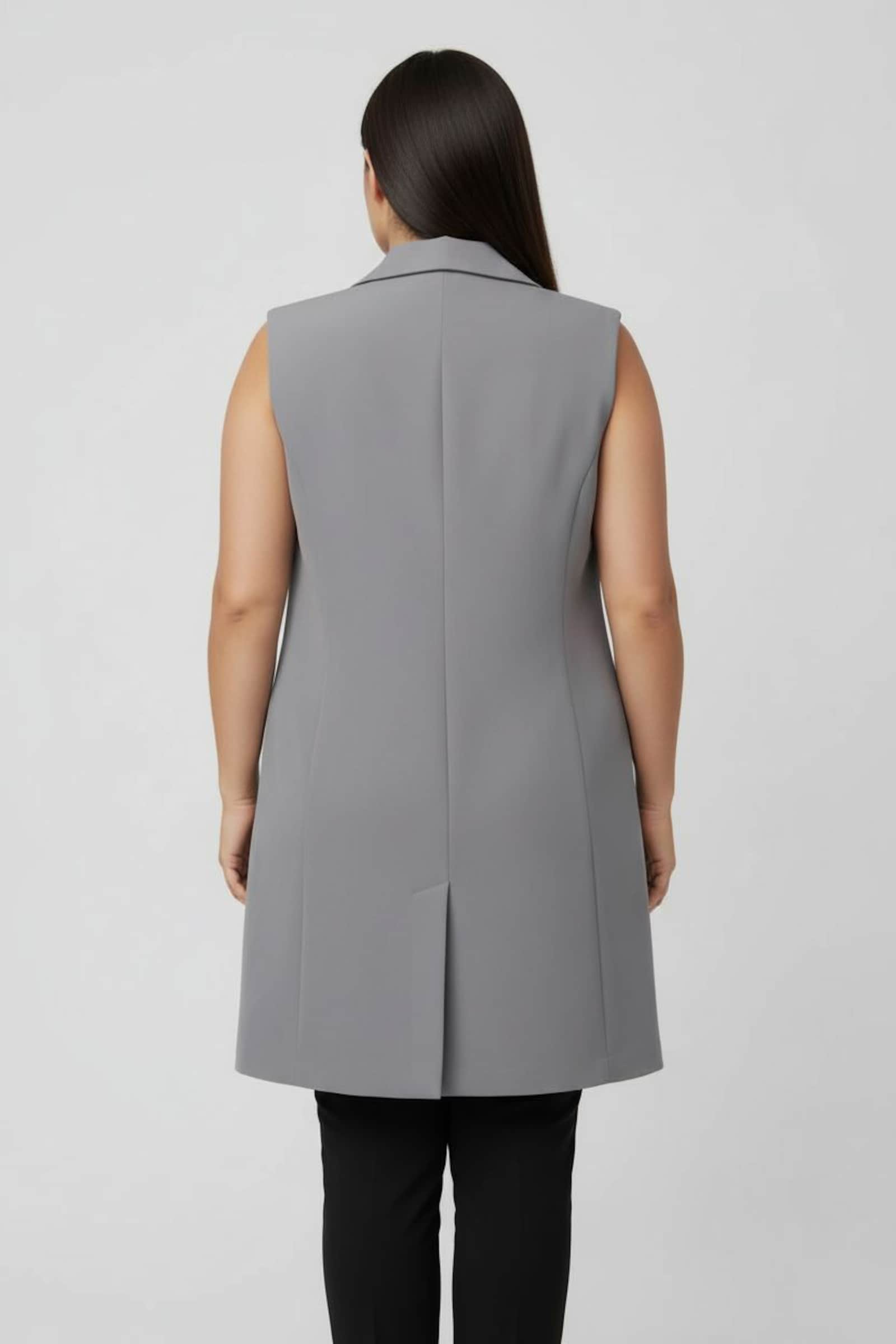 Anzugweste in pflegeleichter Qualität - steingrau