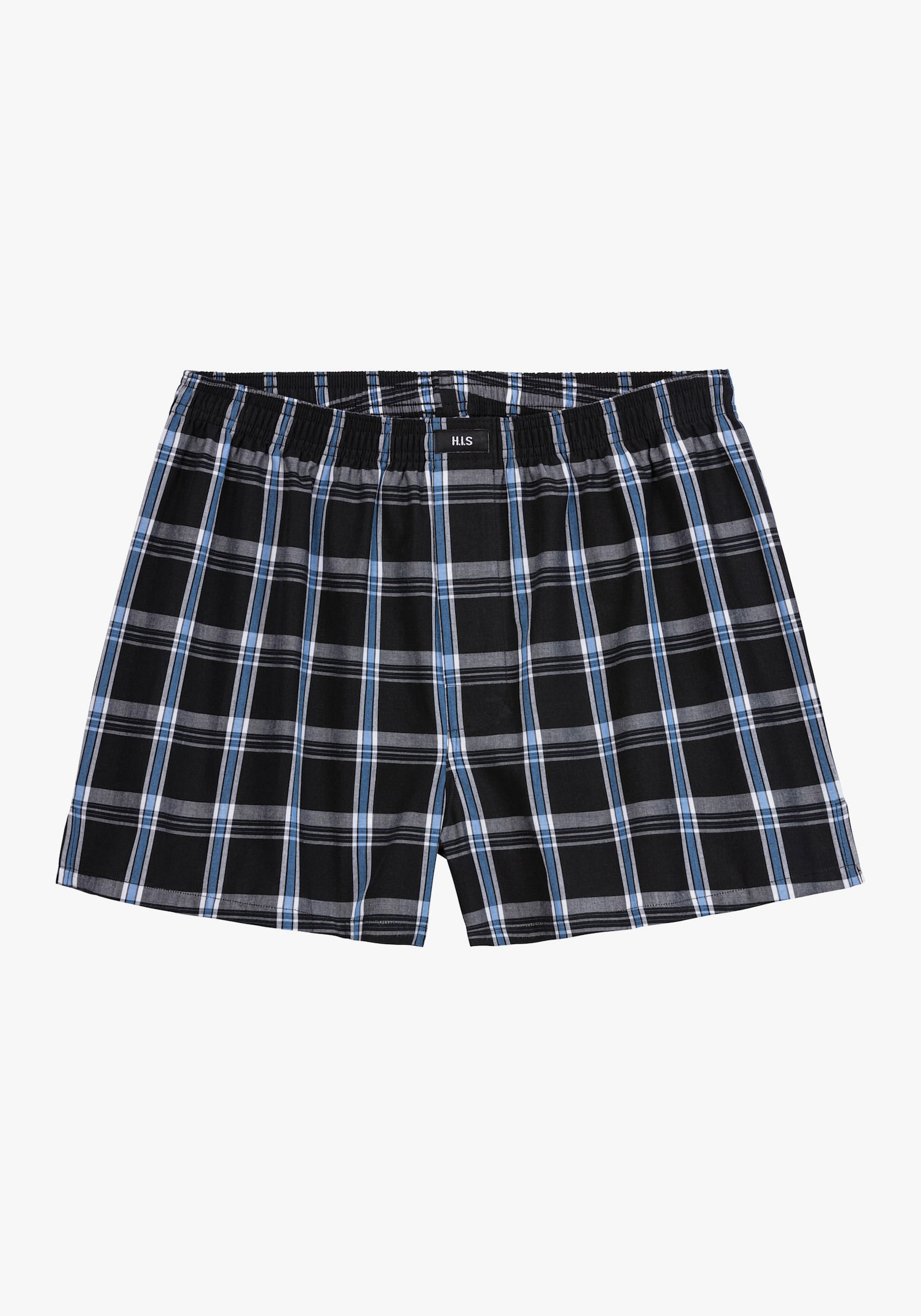 H.I.S Webboxer - blauw geruit