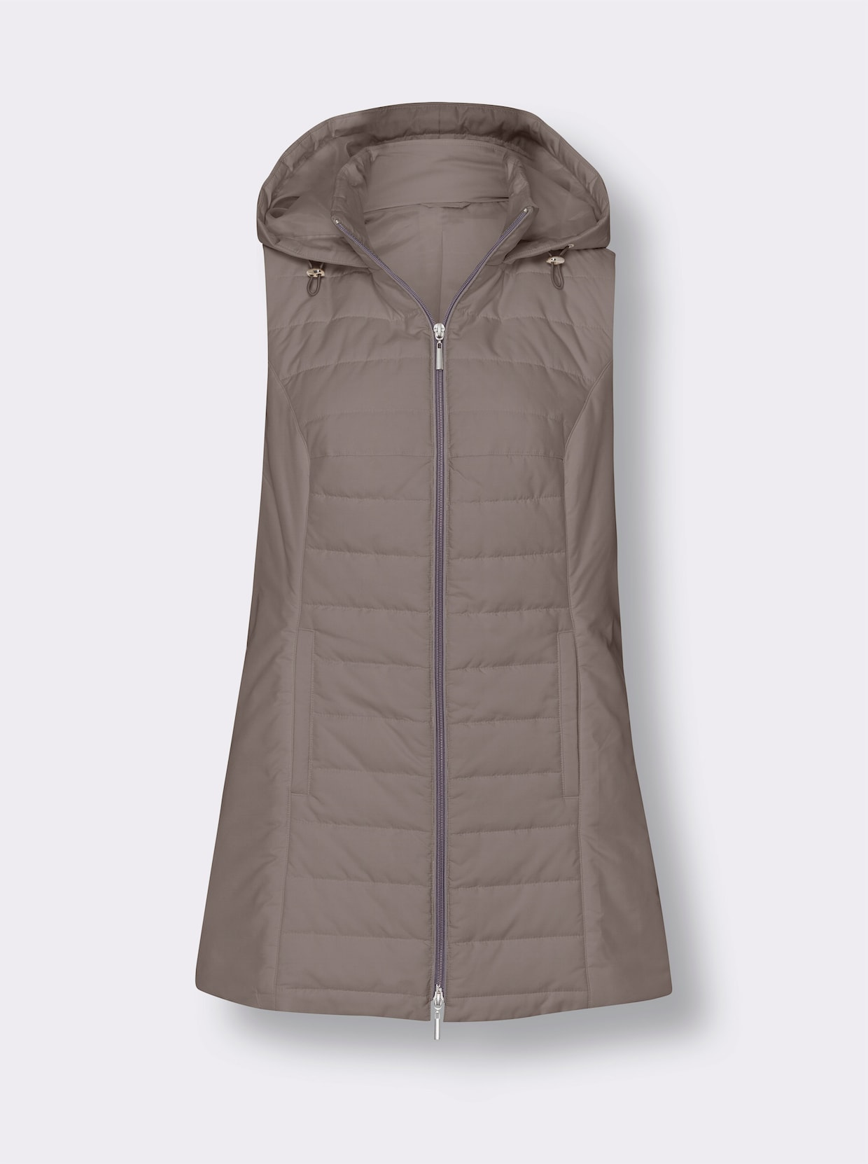 Lang vest - taupe