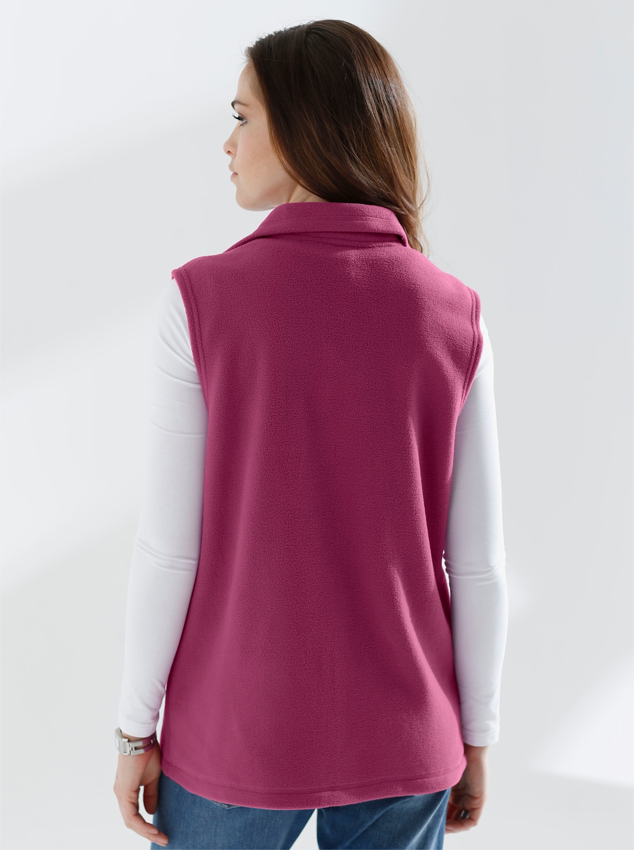 Fleecegilet - fuchsia