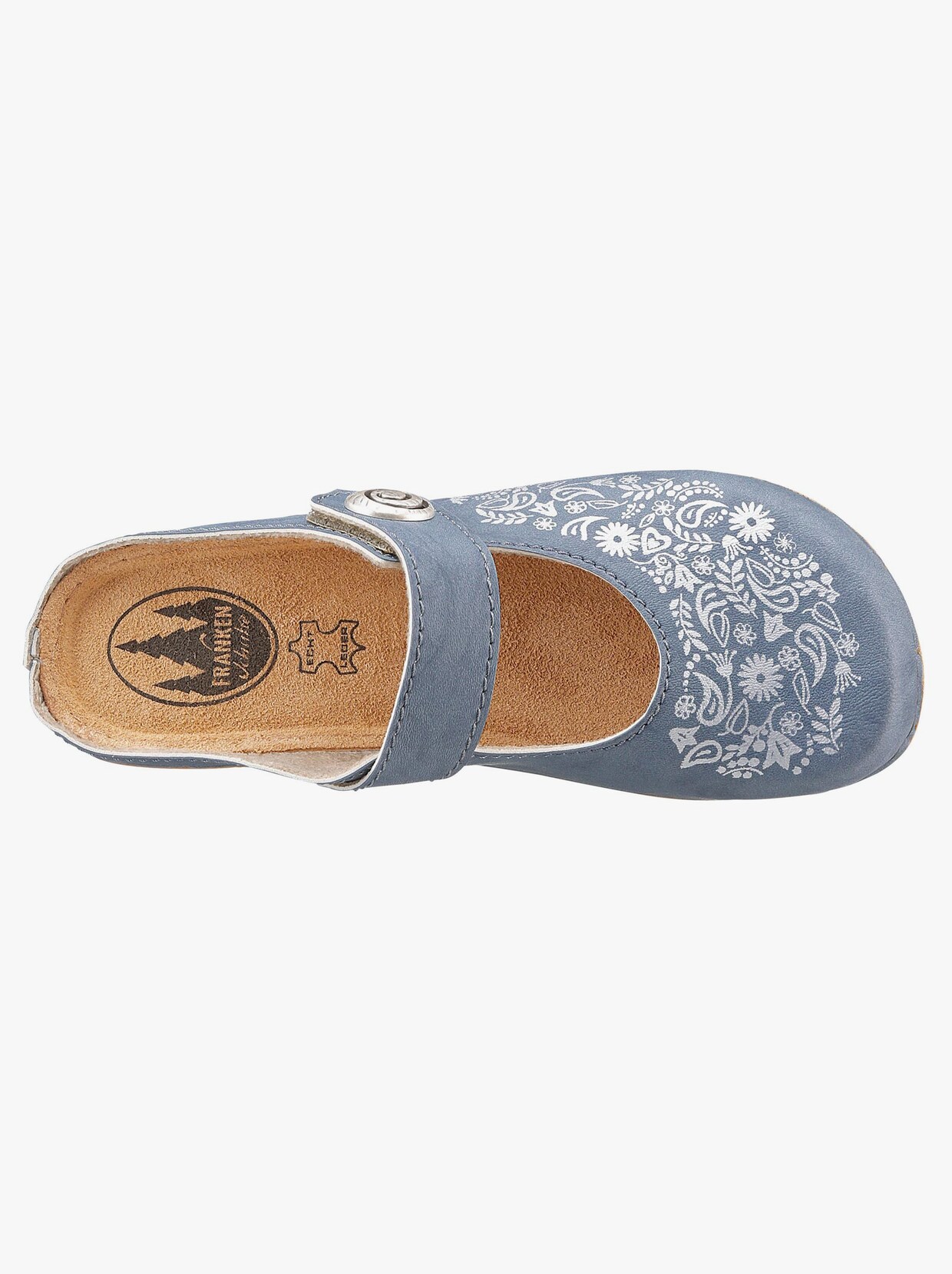 Franken Schuhe Clogs - jeansblau