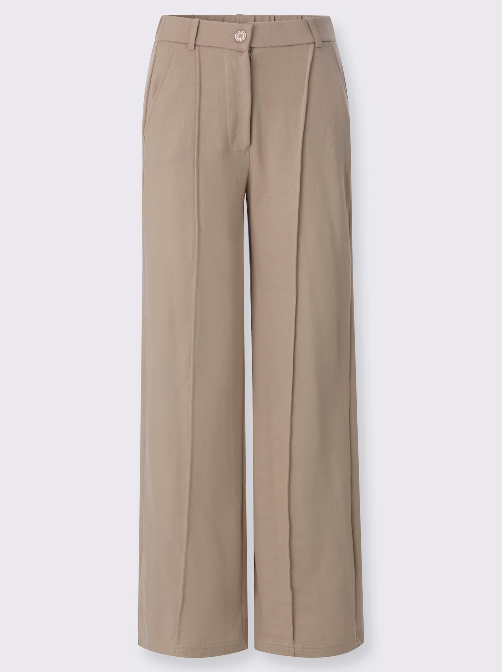 Sweathose in weiter Form - sesam