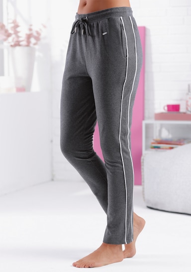 feel good Hose - anthrazit-meliert-weiß
