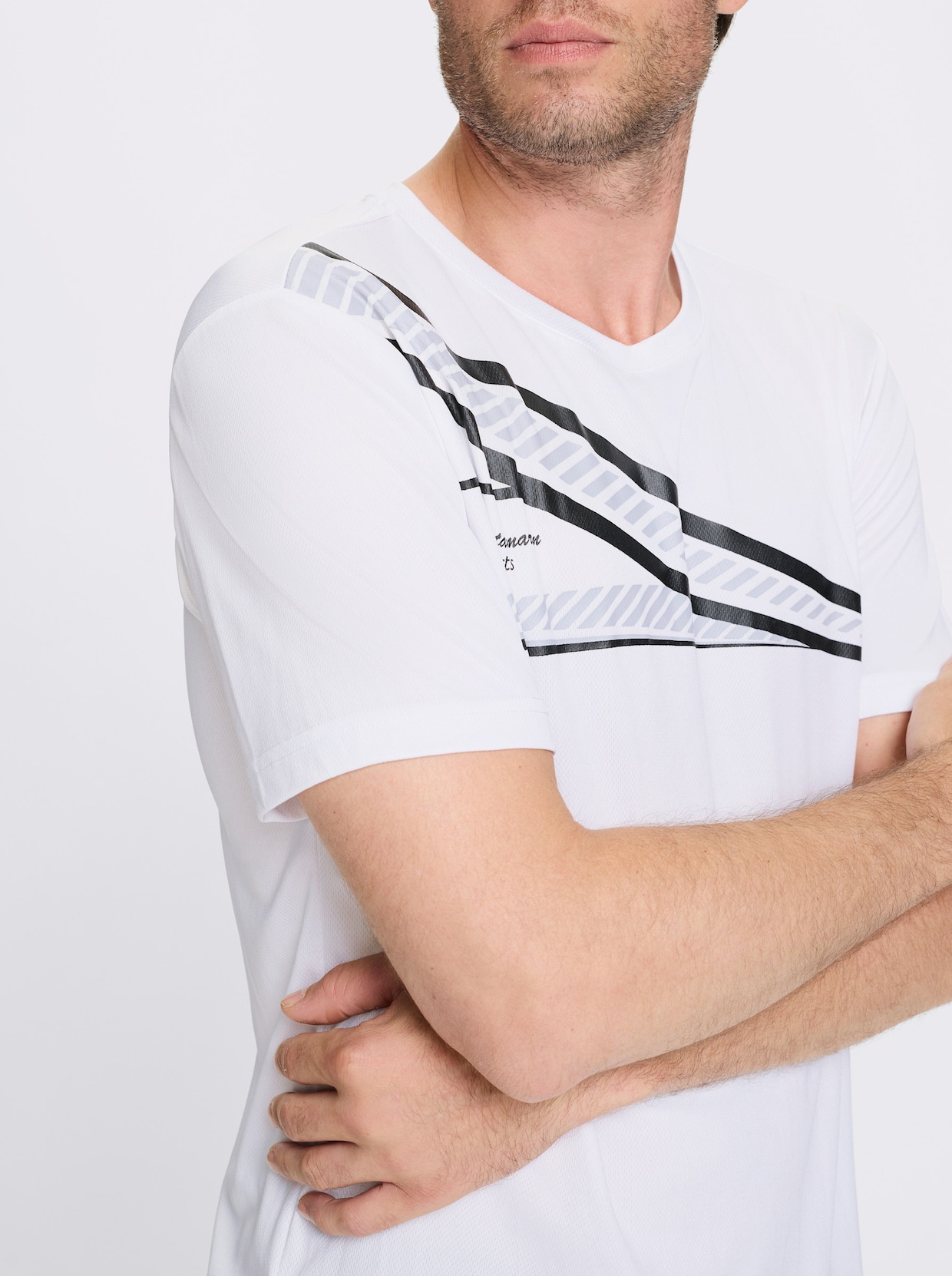 Catamaran Sports Funktionsshirt mit atmungsaktiver Wabenstruktur - weiß