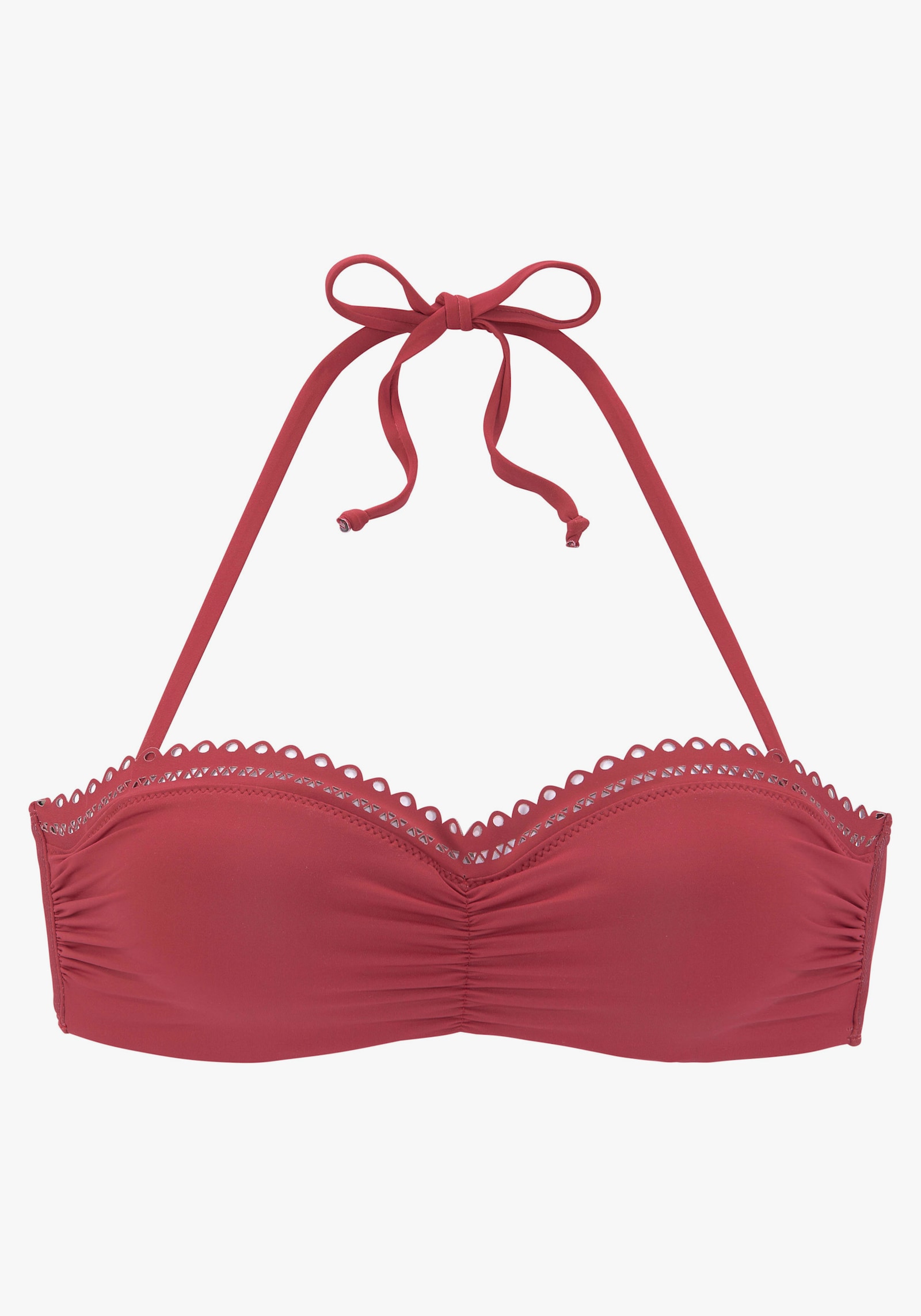 s.Oliver Bügel-Bandeau-Bikini-Top - rostrot