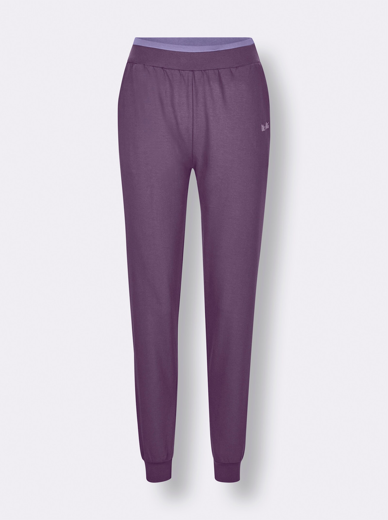 feel good Dehnbund-Hose mit Bündchen - feige-lavendel