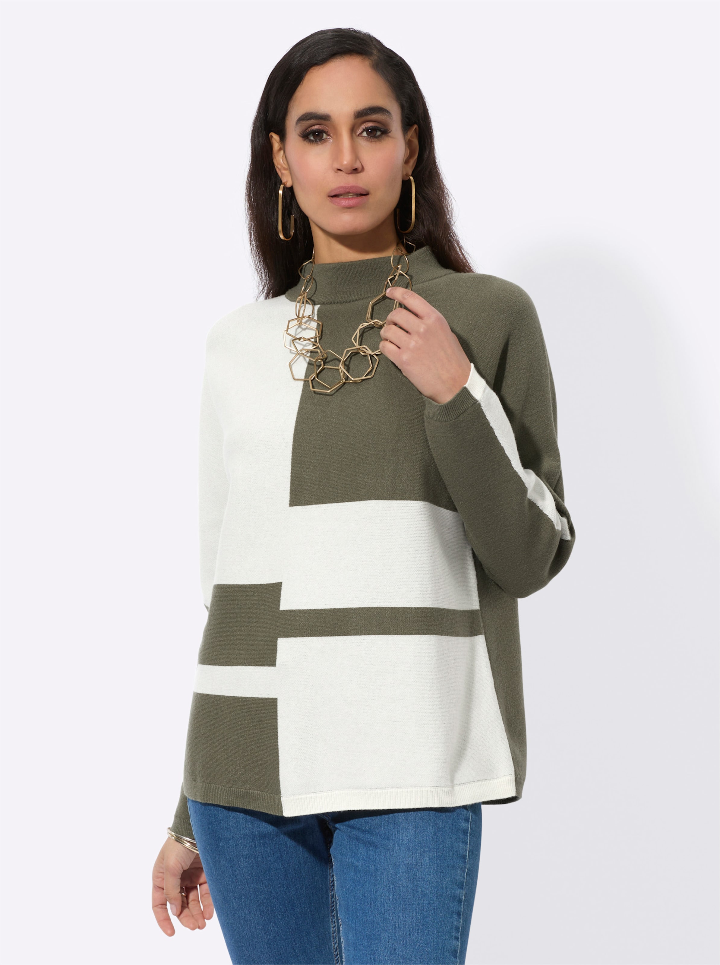 Jacquard-Pullover