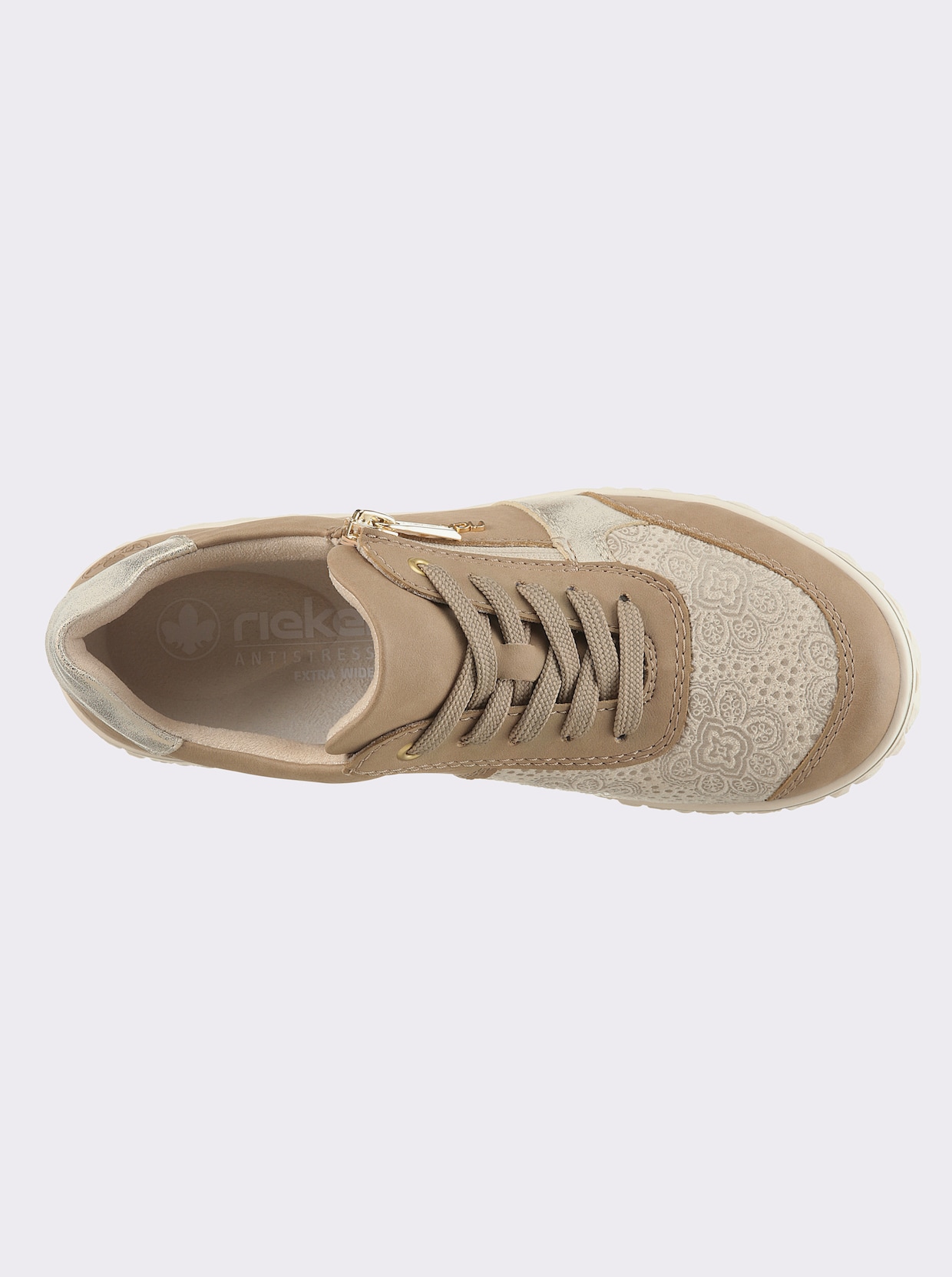 Rieker Schnürschuh - beige