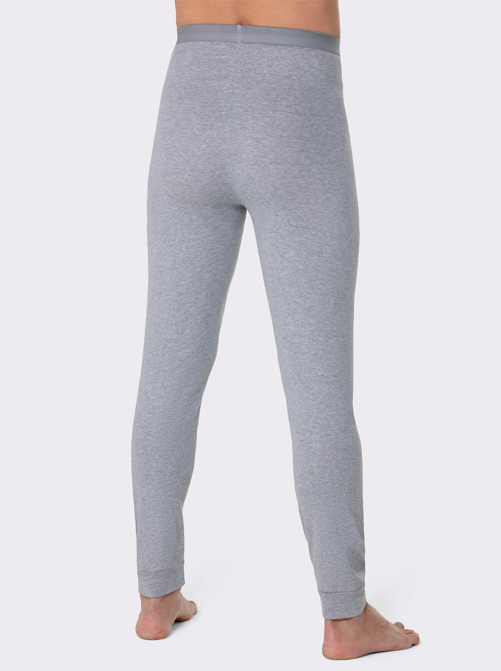 KINGsCLUB Hose lang - schwarz + grau-meliert