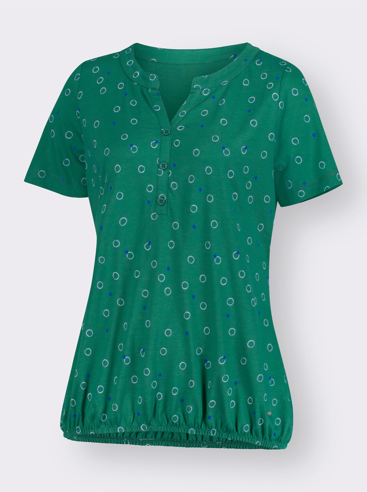 Shirt met print - groen/wit bedrukt