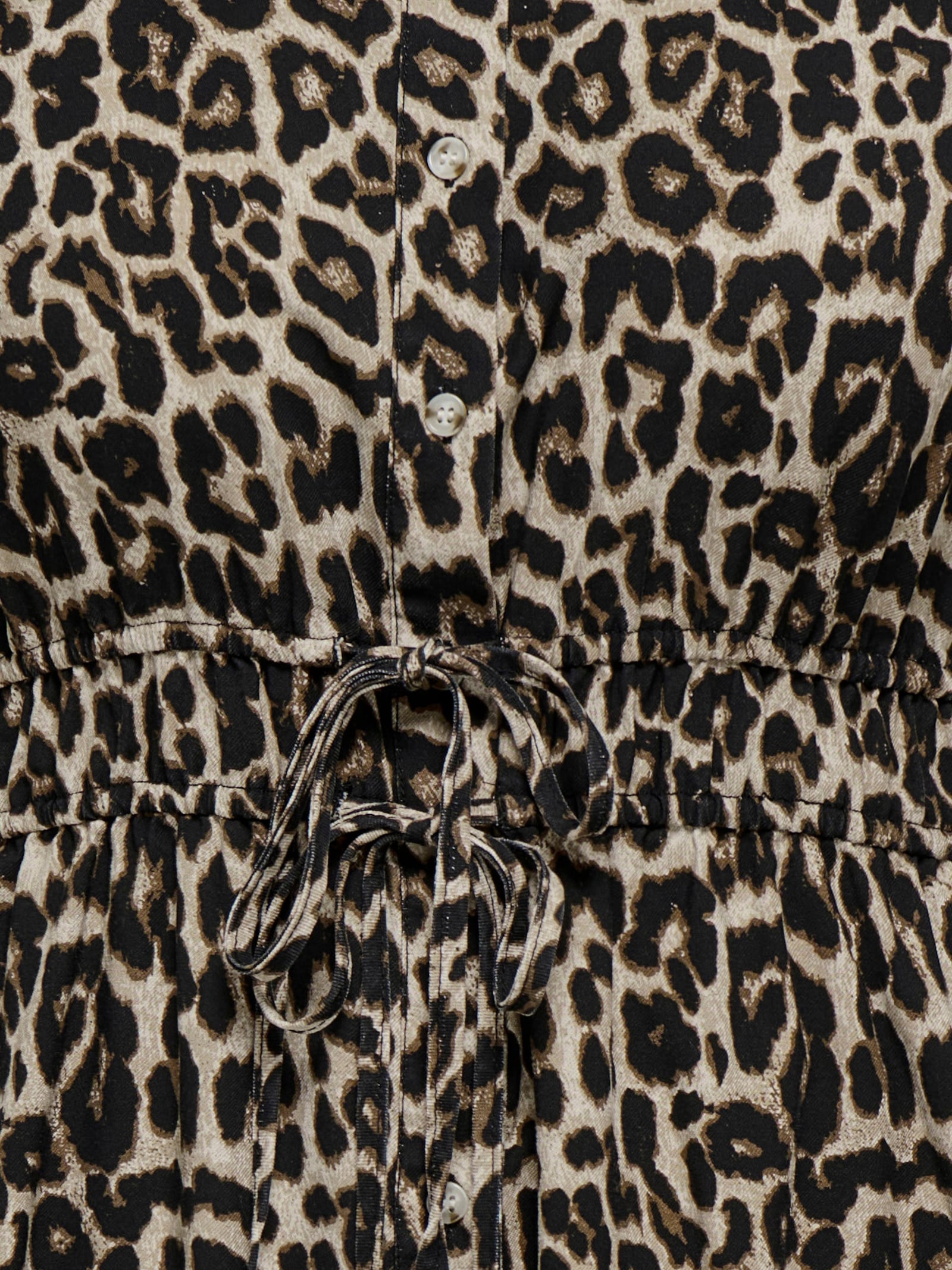 ONLY CARMAKOMA Blusenkleid - black aop:leo