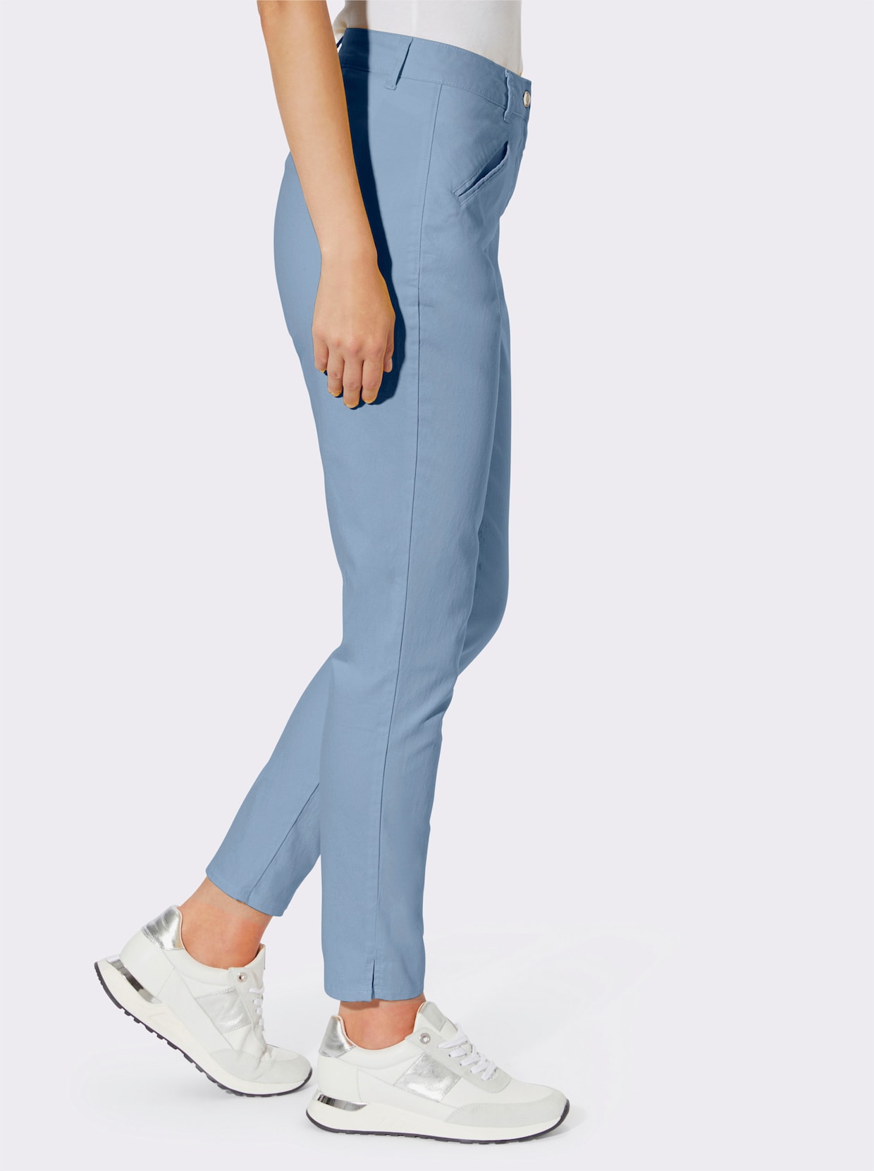 heine Pantalon twill - bleu