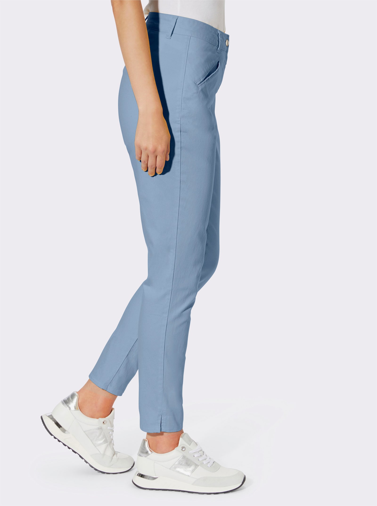 heine Röhrenhose mit Bügelfalten - bleu