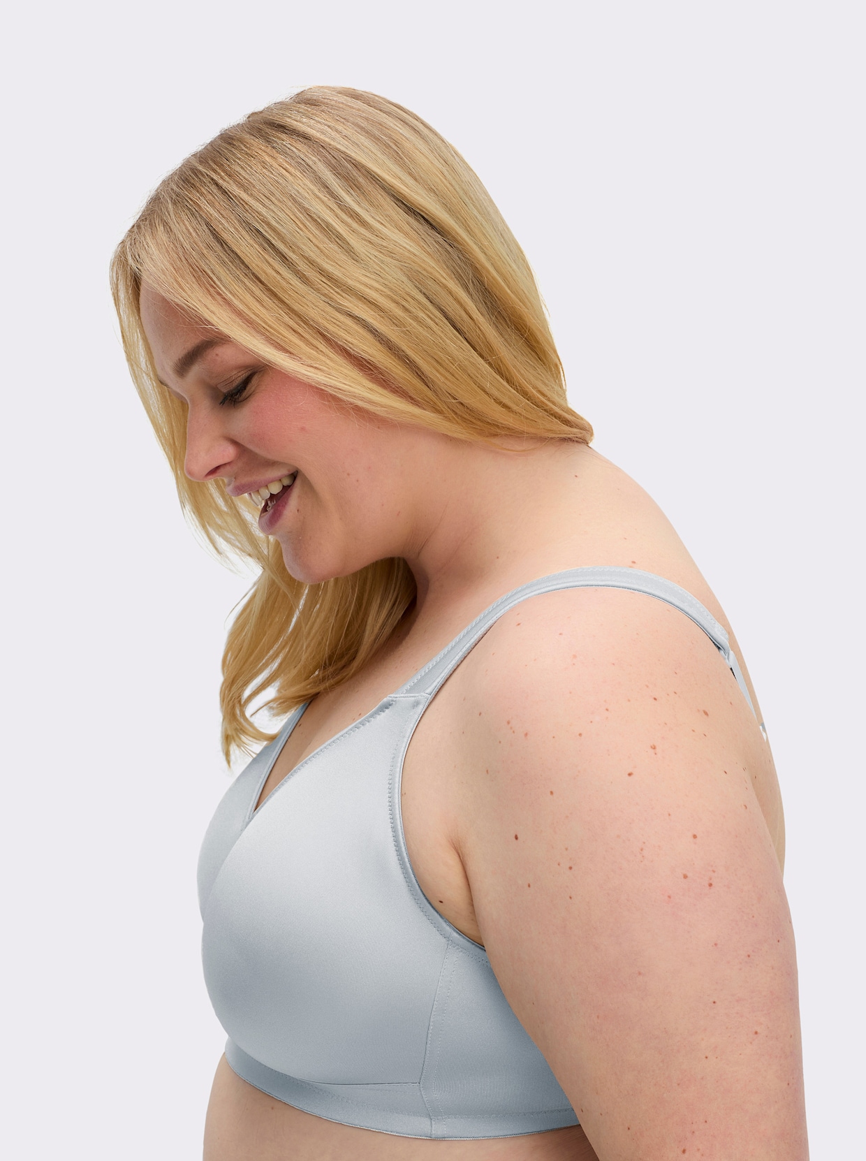 Speidel Komfort-BH ohne Bügel 2-lagigen Cups - hellgrau