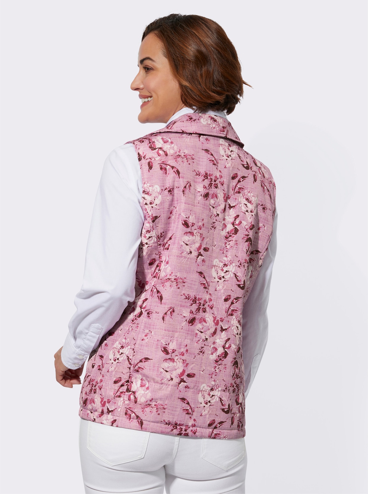 Bodywarmer - orchidee geprint