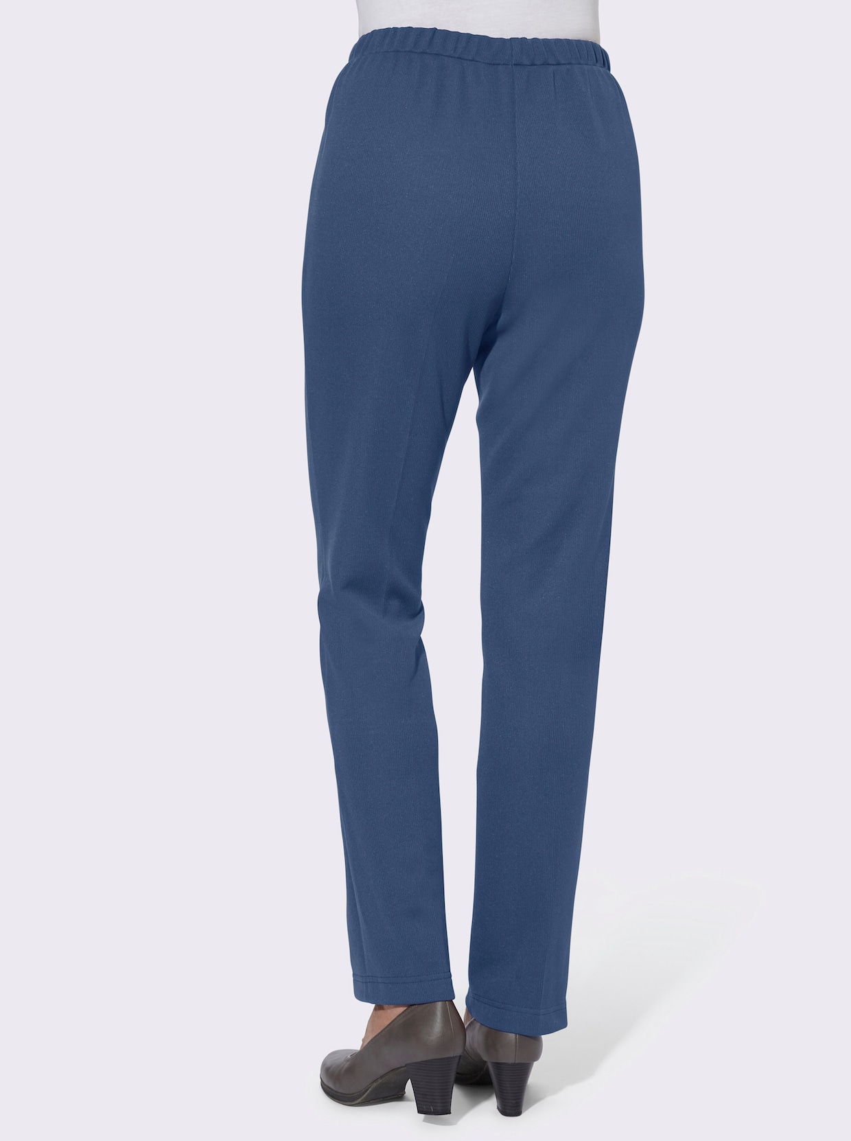 Žerzejové kalhoty - džínová modrá