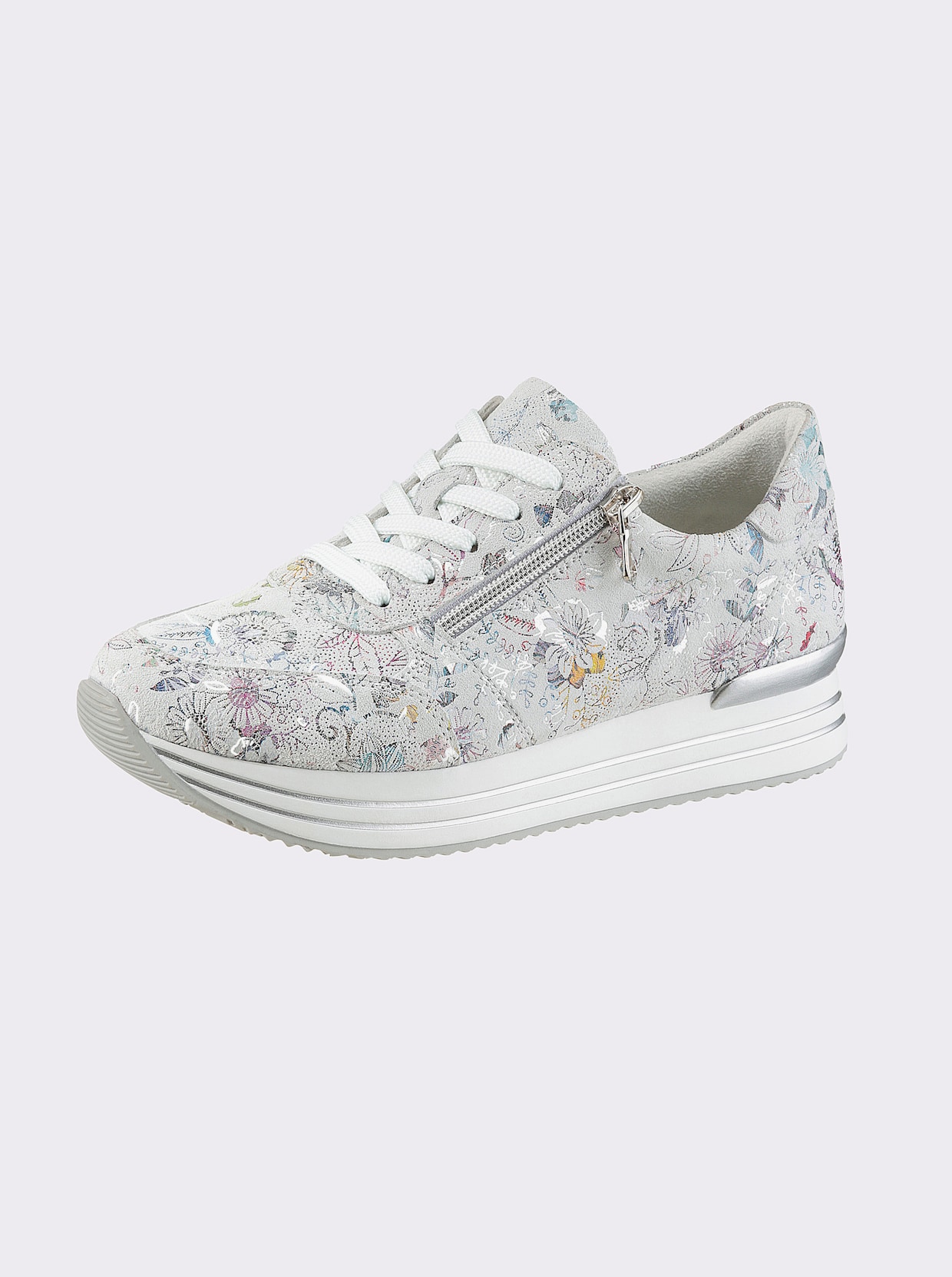Remonte Sneaker - hellgrau-bedruckt