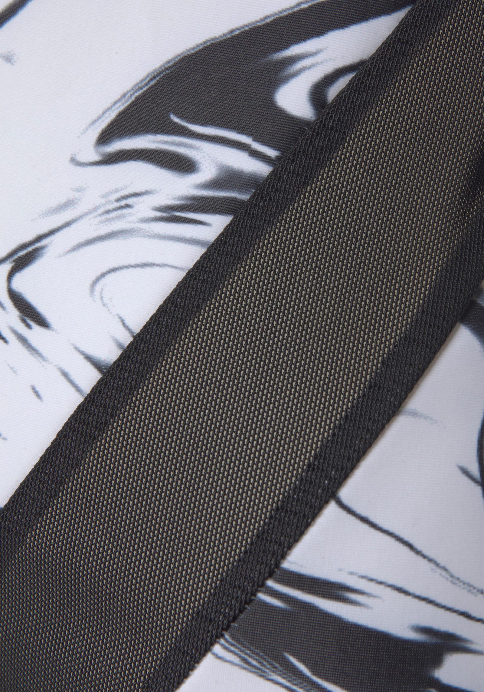 LASCANA ACTIVE Funktionsshirt - weiß-marmoriert-schwarz