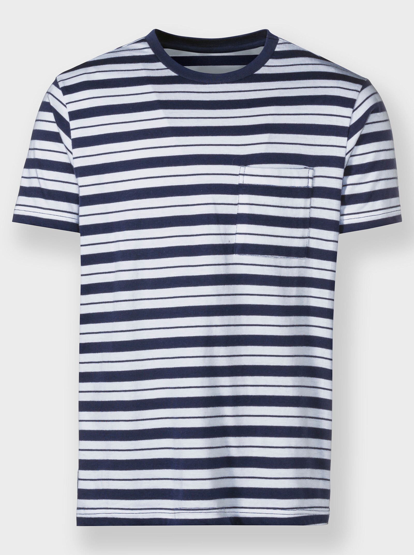 Catamaran T-Shirt - marine-weiß-gestreift