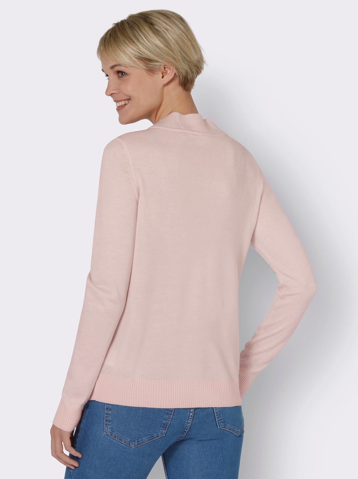 2-in-1-pullover - lichtroze