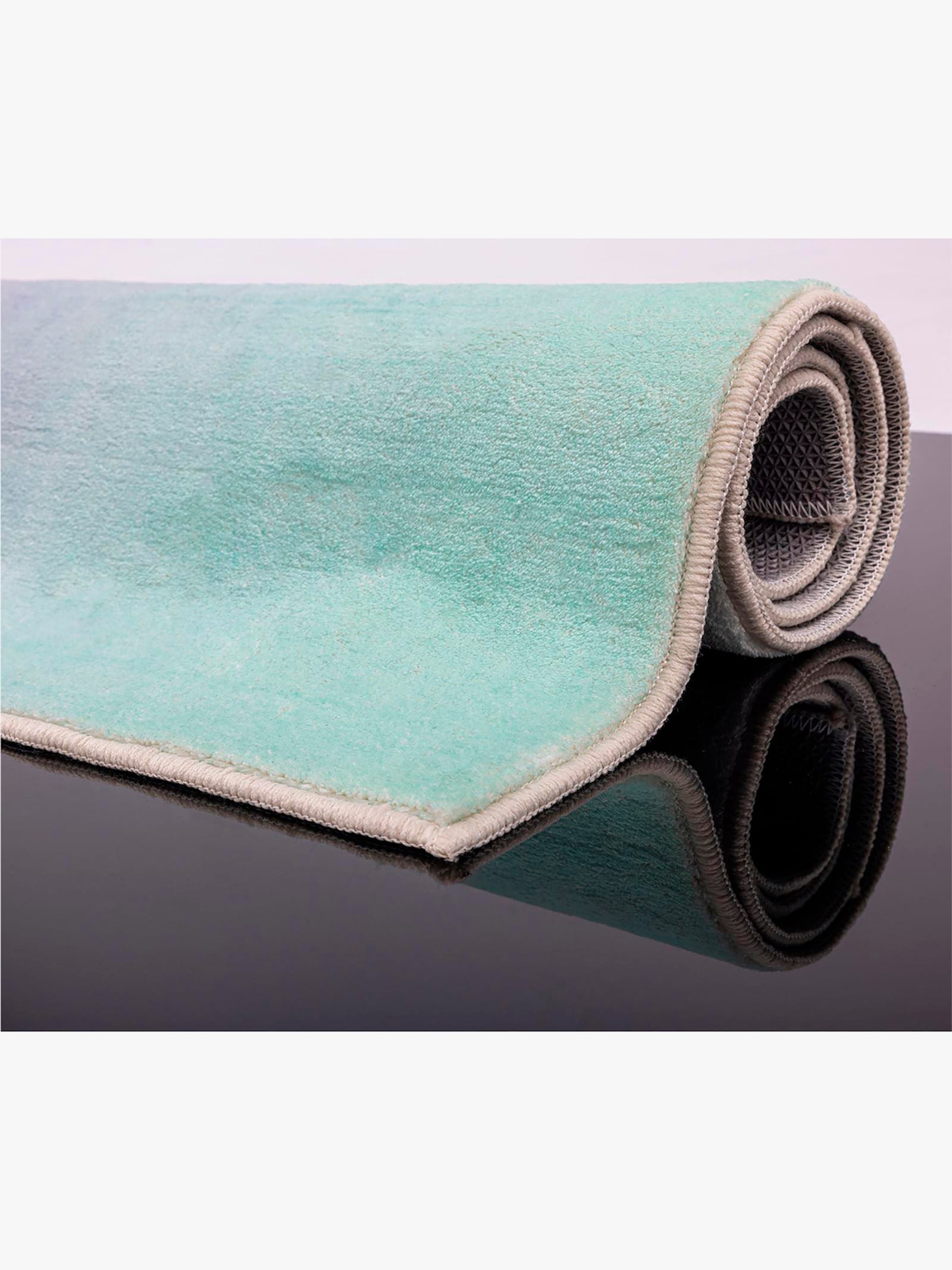 Theko Badematte - rosé + mint