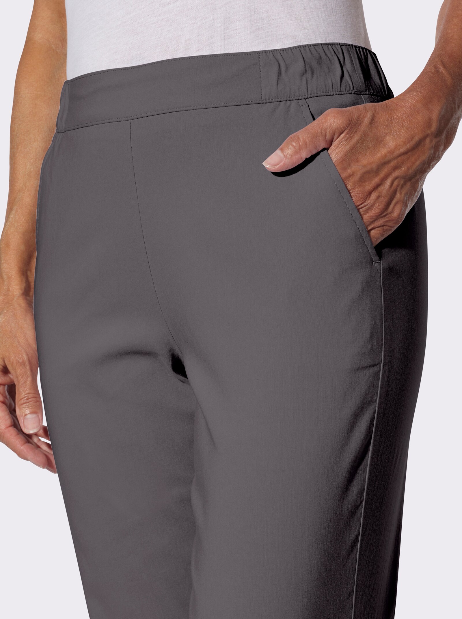 7/8-Hose in Bengalin-Qualität - anthrazit