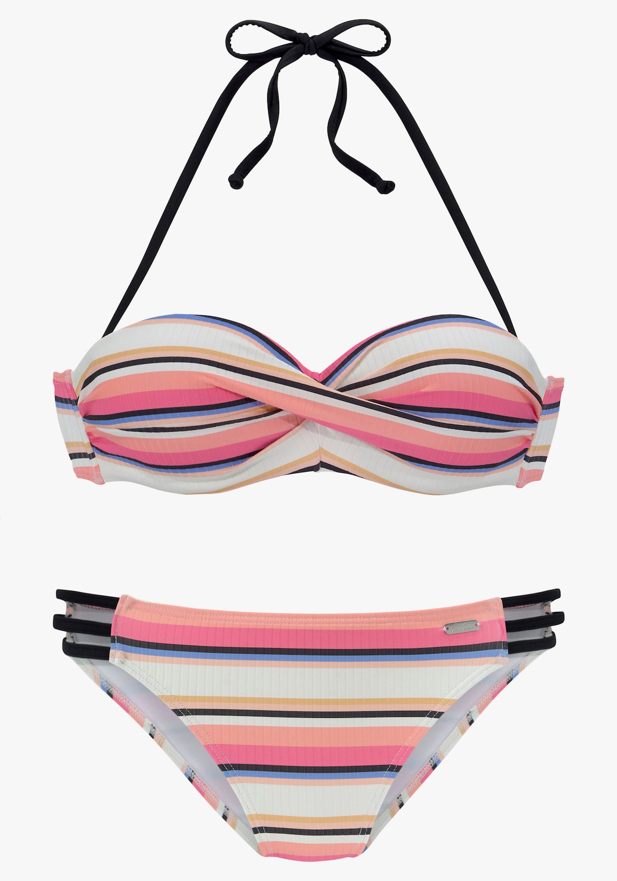 Venice Beach Maillot de bain bandeau à armatures - crème-rose